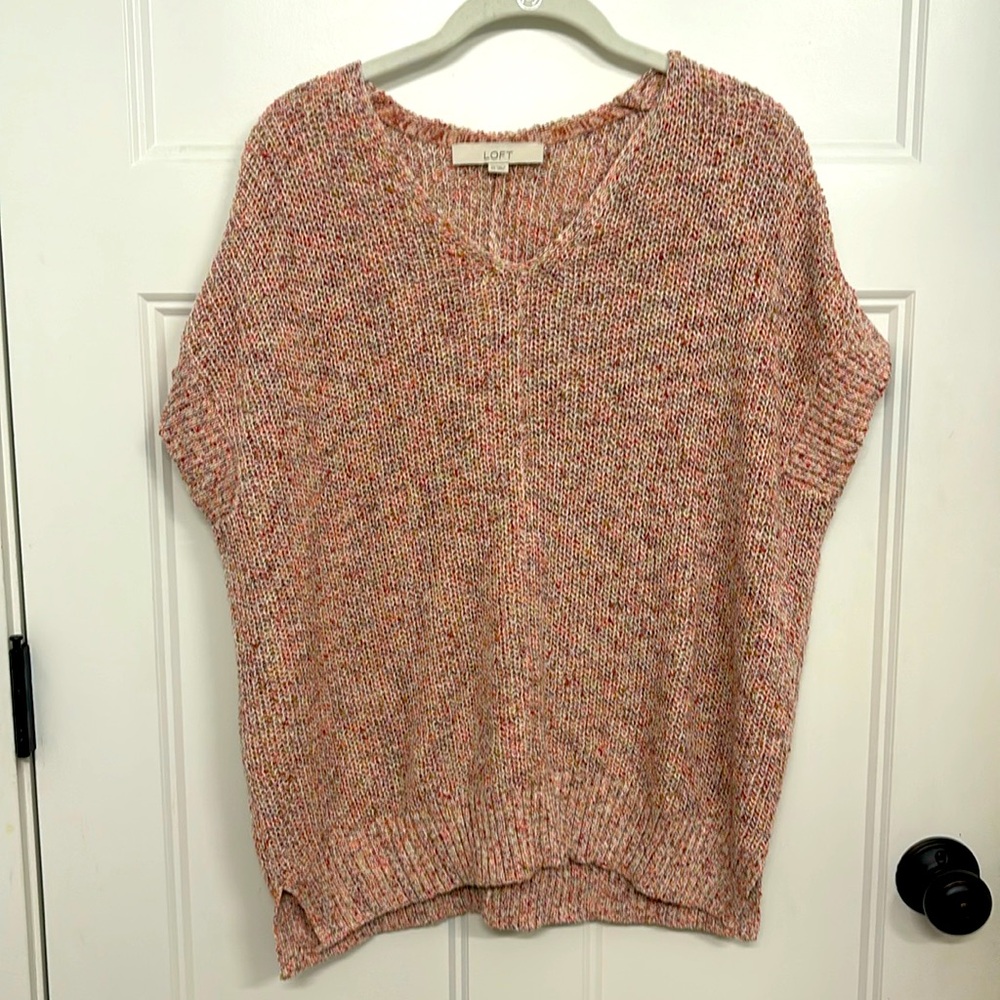 LOFT XS sweater vest - drop shoulder/poncho fit